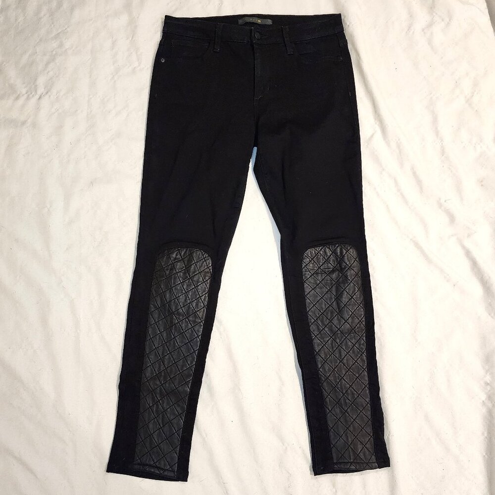 Joe's Jeans | Skinny Jeans With Faux Leather Panels